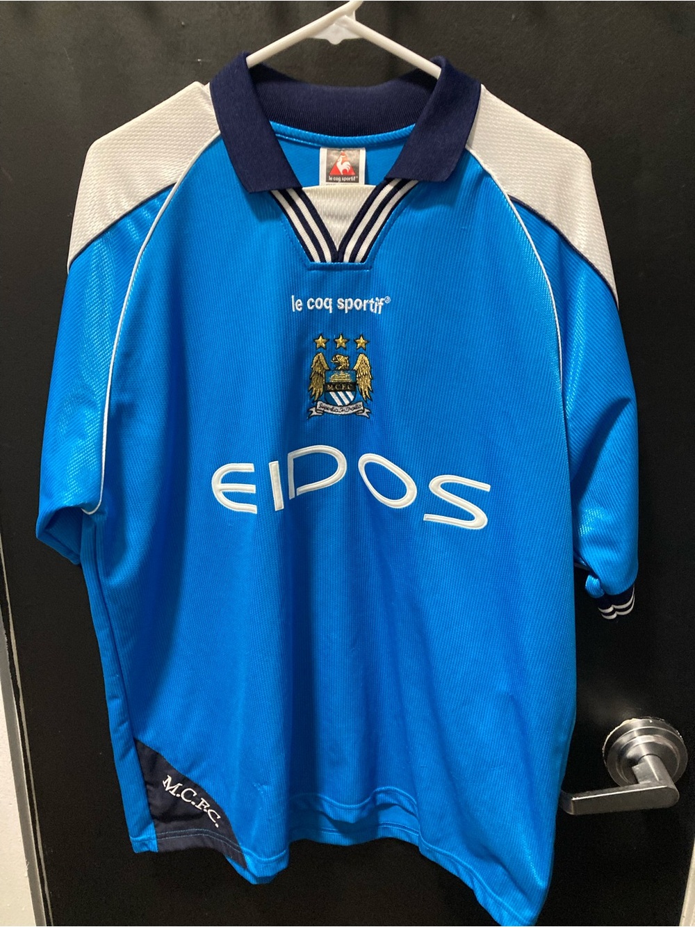Manchester City Jersey 1999-2001 Le Coq Sportif Jersey